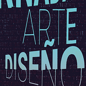 Cartel para JORNADAS DE ARTE Y DISEÑO con tipografías experimentales. Ein Projekt aus dem Bereich Design, T und pografie von c_fres - 01.01.2020