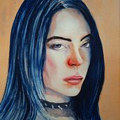 Billie Eilish. Painting project by María Carmen Álvarez Vergara - 01.11.2020