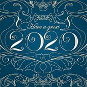 Tarjeta 2020. Art Direction, Design, Graphic Design, Traditional illustration, and Digital Lettering project by Moisés Martínez - 01.03.2020