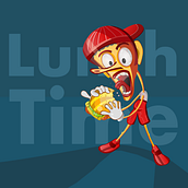 Lunch Time. Character Design project by Patricio Leon - 01.04.2020