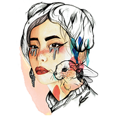Mi Proyecto del curso: Retrato ilustrado en acuarela. Traditional illustration project by Noemí Rodríguez Nieto - 01.04.2020