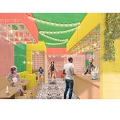 Restaurante Mexicano en OPORTO. Un proyecto de 3D, Arquitectura, Arquitectura interior e Ilustración tradicional de Renzo Canro - 05.01.2020