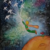 Le petit prince . Drawing project by Adriana Fea - 01.05.2020