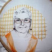 Meu projeto do curso: Criação de retratos bordados. Embroider project by luciaalessio - 01.06.2020