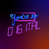 You're so Digital ( Adobe Illustrator). . Lettering digital projeto de Matías Pierotti - 05.01.2020