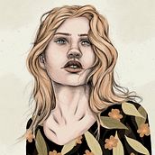 Sueño. Un proyecto de Dibujo, Dibujo de Retrato, Ilustración tradicional, Ilustración digital y Pintura a la acuarela de Verónica Gallardo - 25.12.2019