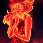 La Niña del Volcán . Un projet de Art conceptuel, Conception de personnages et Illustration numérique de Rafa Flores Art - 06.01.2020