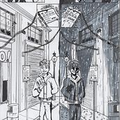 Mi Proyecto del curso: Técnicas de entintado para cómic e ilustración. Traditional illustration project by Nicolas Jimenez - 01.14.2020