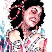 Mi Proyecto del curso: Retrato ilustrado en acuarela. Un projet de Beaux Arts, Illustration traditionnelle , et Aquarelle de Nahia Iglesias - 07.01.2020