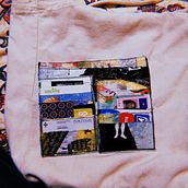Carteira - Upcycling 2020. Arts, Crafts, Embroider, Br, ing, Identit, Collage, Concept Art, Creativit, Design, Accessor, Design, Printing, Pattern Design, Product Design, Upc, and cling project by Filipa Correia - 01.08.2020