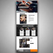 Curso de Diseño Web con Adobe Photoshop : Maquetación Web - Barbershop.. Mobile Design, Web Design, T, and pograph project by Gabriel Omar López Suclupe - 12.30.2019