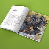 EDITORIAL - Ojos verdes. Design, Editorial Design, and Traditional illustration project by Iván Cuervo Berango - 06.16.2018