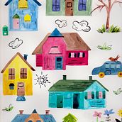 Village. Traditional illustration project by bhtrezevant - 01.09.2020