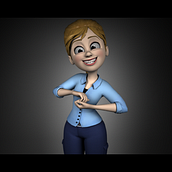 Expresión facial y corporal. 3D Animation project by Natalia Luna - 01.10.2020