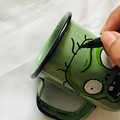 Tarro de peltre pintado a mano Ein Projekt aus dem Bereich Bildende Künste von Claudia Ramírez Noriega - 10.01.2020