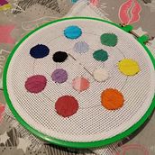 Ejercicio1, colores. Bordado projeto de Sara Laguado Pascuaza - 10.01.2020