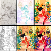 Flower Steps. Un projet de Illustration traditionnelle de Von Muren - 02.05.2019