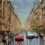 Mi Proyecto del curso: Paisajes urbanos en acuarela. Un proyecto de Pintura a la acuarela de Tadeu Banfi - 20.01.2020