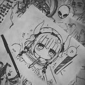 Ghilbi, anime, manga. Pencil Drawing project by kaibet - 01.14.2020