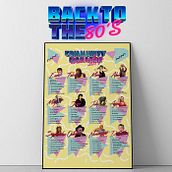 Calendar Community Manager 80S. Un progetto di Br, ing, Br, identit e Social media di David Cano Lozano - 14.01.2020