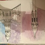 Arquitectura, técnica acuarela.. Un proyecto de Arquitectura de Ana Luisa Luna Morales - 15.01.2020