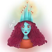 Coroa de velas. Un progetto di Illustrazione digitale di Verônica Queiroz Leite - 10.09.2019