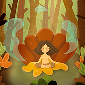 Carta de Tarot - O Eremita . Un progetto di Illustrazione digitale di Verônica Queiroz Leite - 15.01.2020