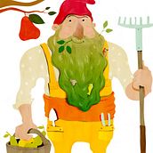El pagés barbut. Projekt z dziedziny Trad, c i jna ilustracja użytkownika Stiliana Mitzeva - 16.01.2020