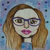Autorretrato.. Un proyecto de Dibujo artístico, Pintura y Pintura a la acuarela de Erika Huerta Berthier - 16.01.2020