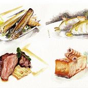 Ilustraciones comerciales. Traditional illustration, and Botanical Illustration project by Jon Ander Schwarz Sobron - 01.19.2020