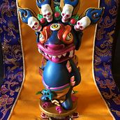 Demonio protector Dharmapala. Street Art project by tornquistmichele15 - 01.19.2020