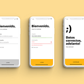 Mobile Login. Digital Design, and Graphic Design project by Alicia Barba - 01.20.2020