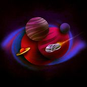 Space. Digital Illustration project by pepeanglada ※‎ - 01.19.2020