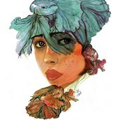 Mi Proyecto del curso: Retrato ilustrado en acuarela. Traditional illustration project by demarianhilos - 01.21.2020