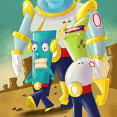 mi proyecto cartoon space. Een project van Digitale illustratie van Aleixo Sosa Uricochea - 22.01.2020