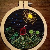 Mi Proyecto del curso: Técnicas básicas de bordado: puntadas, composiciones y gamas cromáticas. Embroider project by Lud - 04.03.2020