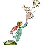 El Principito. Traditional illustration project by Laura Virumbrales - 01.23.2020