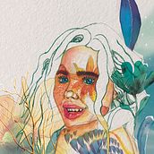 Different portraits - Love it!. Pencil Drawing, and Watercolor Painting project by Dario Garcia - 01.25.2020
