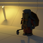 Mi Proyecto del curso: Modelado de personajes low poly para videojuegos  . % Francisco Javier Moreno Carracedo tarafından hazırlanan 3D, 3D Animas, Ve on projesi - 01.25.2020