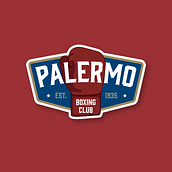 Palermo Boxing Club. Projekt z dziedziny Br, ing i ident, fikacja wizualna, Design,  Projektowanie plakatów, Projektowanie logot, pów, Projektowanie graficzne i Web design użytkownika Agustín Spinelli - 26.01.2016