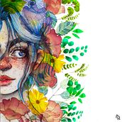 Mi Proyecto del curso: Retrato ilustrado en acuarela. Fine Arts, Concept Art, Drawing, Artistic Drawing, and Traditional illustration project by Ana Maria Godoy Saldarriaga - 12.01.2020