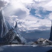 Marea baja: Matte Painting: creando mundos fotorrealistas. Concept Art project by leonardo_adp - 01.26.2020