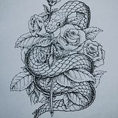 Tinta.. Un proyecto de Dibujo artístico e Ilustración tradicional de Rebeca - 29.01.2020