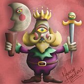 Rey de reyes. Design, and Traditional illustration project by Macaco Homeless - 01.29.2020