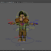 Fisher project_Basic Rig. Un progetto di 3D di Jeff Chen - 30.01.2020