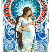 2019 Mary's Christmas. Un proyecto de Ilustración tradicional de Isabel Badia i Nogués - 30.01.2020