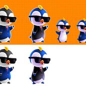 Penguin Mascot. 3D Character Design, Character Design, 3D Design, Digital Illustration, and Painting project by Daniel D. - 01.30.2020