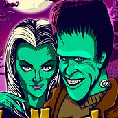 The Munsters . Ilustrasi Digital proyek oleh Rubén Piquet - 01.30.2020