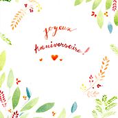 CARTA de cumpleaños. No me gusta manda como queda en su globalidad y menos aùn el lettering, pero ire practicando ! gracias. Traditional illustration project by Annaick Vauclin - 01.31.2020