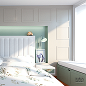 DORMITORIO DANÉS. Design de interiores projeto de Karla Méndez Vásquez - 01.02.2020